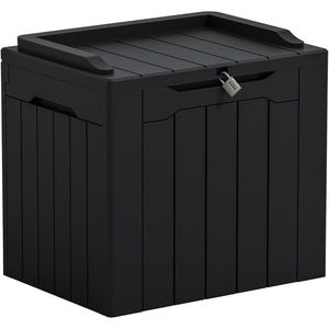 Boîte de rangement étanche résistante aux UV de 31 gallons avec couvercle verrouillable pour meubles de patio, outils de jardin, fournitures de piscine - Product Image 1