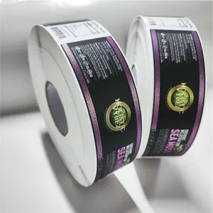 Etiquetas Personalizadas Premium para Cigarros - Anillos Adhesivos Impermeables con Logotipo Personalizado, Empaque de Marca Privada - Product Image 1