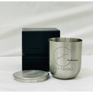 Stainless Steel <b>Candle</b> Jars With Lids Custom Logo Portable Metal <b>Candle</b> Containers For DIY Scented <b>Candle</b> Making And Home Decor - Product Image 4
