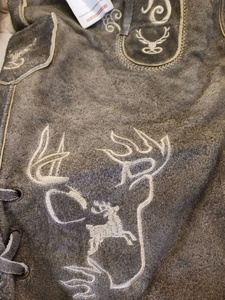 2025 Custom Trachten Kurz Leaderhose/Trachten Bavarian Pants Custom Lederhosen Real Leather Short Lederhose para hombres - Product Image 6