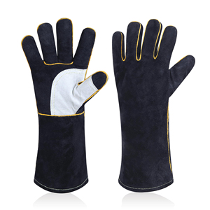 Hot Selling Customizable Full-Finger Breathable Leather Safety <b>Gloves</b> Outdoor Usage Welding Safety <b>Gloves</b> For Adults - Product Image 1