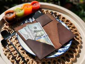 Estuche para Cheques de Cuero Genuino de Lujo Hecho a Mano, Seguro, Moderno y Profesional para Restaurantes - Product Image 5