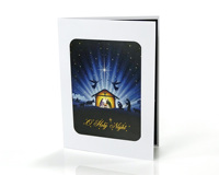Carte de vœux 3D pop-up pour Noël ou cartes-cadeaux du fournisseur HMG avec scènes de la Nativité personnalisées