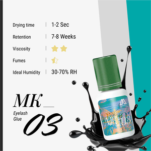 Colle à cils sans latex, résistante à l'huile, emballage personnalisé OEM ODM - Product Image 2