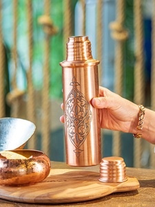 Bouteille d'eau en cuivre pour boisson saine ayurvédique vente chaude pour le bureau de l'école à domicile à bas prix par LUXURY CRAFTS - Product Image 3