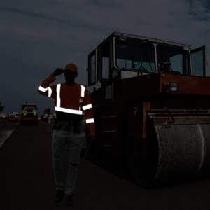 Chemise de sécurité haute visibilité ANSI Classe 1, imperméable, à LED clignotantes, respirante, légère, à manches longues, pour la construction, avec logo personnalisé - Product Image 5