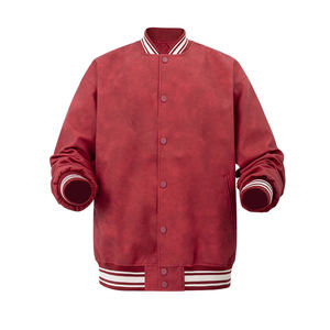 Chaqueta Varsity Athletic Heritage OEM con Bordado Personalizado, Chaqueta Deportiva de Forro Polar para Hombre - Product Image 4