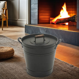 Decoración moderna para el hogar, cubo para cenizas, estilo hierro - Product Image 1