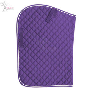 Tapis de selle anglais matelassé carré en acier inoxydable personnalisable, rembourrage doux, absorption des chocs, durable, pour l'entraînement et l'équitation - Product Image 2