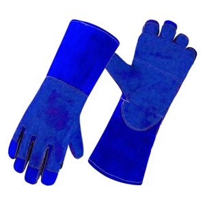 Delantal de Cuero Vacuno de Primera Calidad con Forro Nomex, Protección Resistente para la Palma de la Mano, Guantes de Seguridad para Bomberos y Soldadura - Product Image 2