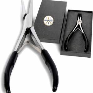 Pinzas para Extensiones de Cabello para Aplicar I-Tip y Remover K-Tip, Superficie Lisa y Plana con Dientes - Product Image 4