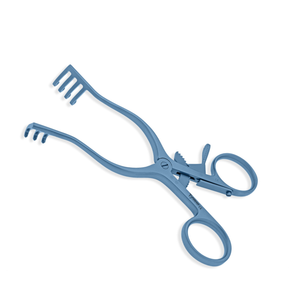 High Quality Blue Weitlaner Retractor 11.5cm 2x3 blunt prongs Micro Neuro & Plastic surgery German Steel Surgical <b>Instruments</b> CE - Product Image 1