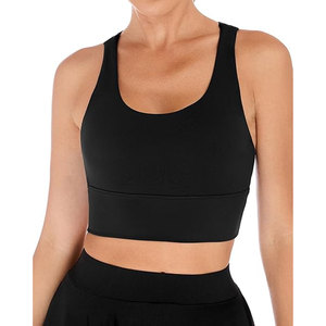 Solid Trader Premium Brassière de sport athlétique avec découpe au dos élégante, respirante et sans couture, pour l'entraînement, la course en extérieur et le jogging - Product Image 5