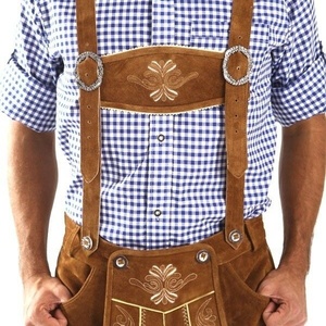 กางเกงขาสั้นสไตล์บาวาเรีย lederhosen-Oktoberfest lederhosen-เยอรมันใหม่สำหรับผู้ชายใส่ได้ทั้งชายและ2025 - Product Image 5