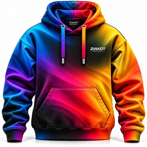 Sweat-shirt à capuche en molleton personnalisé, vente en gros, pull épais, sweat-shirt à logo personnalisé, ZIAKOT INDUSTRY, fabricant pakistanais - Product Image 3