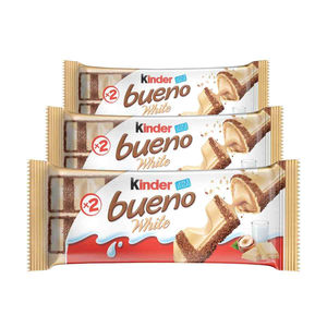 รับประกันของแท้ Kinder Bueno ไวท์ช็อกโกแลต 39 กรัม - ราคาดีที่สุดสำหรับผู้นำเข้าขนมหวานปริมาณมาก - Product Image 2