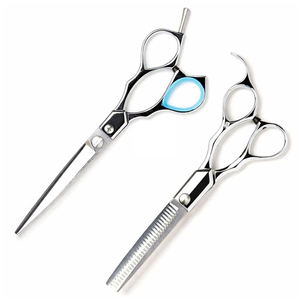 Hair Scissors Set Stainless Steel Thinning <b>Shears</b> Sharp Blade Right Handed <b>Long</b> <b>Handle</b> Haircut Tools Beauty Care Tool - Product Image 3