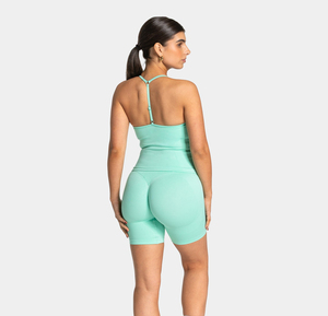 Shorts Deportivos Transpirables de Secado Rápido y Alta Elasticidad con Efecto Push-Up, Cintura Baja, Leggings Cortos para Gimnasio y Fitness, Shorts de Yoga Sin Costuras para Mujer - Product Image 5