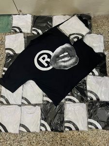 T-shirt uni pour homme, coupe oversize, en sergé 100% coton, séchage rapide, respirant, avec logo brodé personnalisé, pour le sport, la gym et les loisirs - Product Image 2