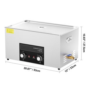 Pulitore a Ultrasuoni Professionale da 22L con Riscaldatore, Timer e Cestello, Macchina Digitale per Cavitazione Sonica da 480W con Alimentazione Elettrica - Product Image 5