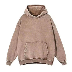 Hoodies unisexes à capuche style vintage personnalisés, effet délavé, couleur unie, coupe oversize, épaules tombantes, en vente – Nos meilleures ventes - Product Image 5