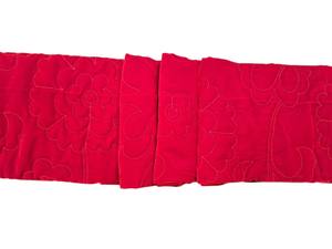 Tela de Terciopelo Rojo Tejida de Primera Calidad, Bordada con Diseño Floral, Ligera y Suave, 220 GSM, para Vestidos de Fiesta y Novia - Product Image 5