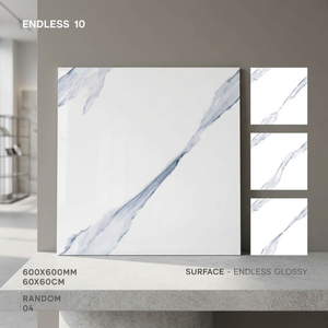 Azulejos de Porcelana Brillante Vistaar Crystal Gold de 10 mm de Grosor, 24x24 Pulgadas, Patrón de Mármol Natural, Antideslizantes, Premium, para Pisos y Paredes Interiores - Product Image 3