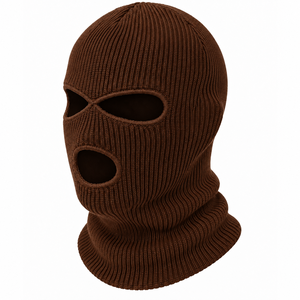Pasamontañas Premium de Punto con 3 Orificios, Diseño a Cuadros, 100% Poliéster, para Invierno y Actividades al Aire Libre - Product Image 5