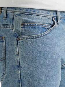 Pantalones Cortos Bermuda de Mezclilla Lavada Azul Claro para Hombre, Cintura Media, Cierre de Botones, Estilo Casual, 100% Algodón, Tela de Lona Transpirable - Product Image 5