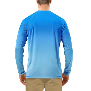 Camiseta de manga larga para hombre, cuello redondo, corte regular, color sólido, tejido de punto, estilo casual, sublimación. - Product Image 4