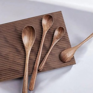 Cuchara de Cocina Ecológica de Madera Natural, Utensilio de Cocina de Madera Maciza para Remover, Freír y Servir Platos, en Venta - Product Image 3