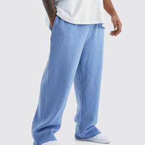 Men Modern Fit <b>Trousers</b> For Casual Wear Soft And Durable Fabric With Adjustable Waistband And Simple Look - Product Image 1