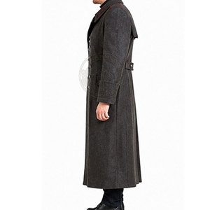 Trench-coat pour homme de qualité supérieure, design long, respirant, léger, écologique, col carré, logo et couleur personnalisables - Product Image 4
