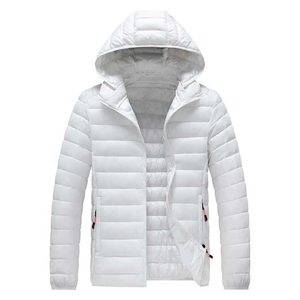 Warm Quilted Bomber <b>Jacket</b> with Full <b>Zip</b> Casual Winter Coat for Men Windproof and Insulated Puffer Outwear Letter Pattern - Product Image 5