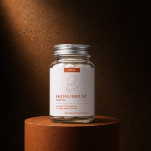 [FROM OREUM] ยาสีฟันแบบเม็ด กลิ่นส้มเชจู 60 เม็ด สำหรับห้องน้ำแขกในโรงแรม - Product Image 3