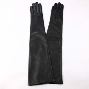 ถุงมือหนังโอเปร่าสุดหรู ดีไซน์เก๋ไก๋เหนือกาลเวลา ถุงมือหนังแฟชั่นยาว ลุคหรูหราแบบปารีส - Product Image 1