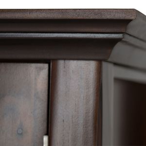 Armoire de rangement moyenne Acadian Brunette Brown pour salon - Product Image 5