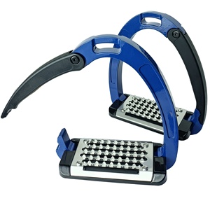 Étriers de cheval de qualité supérieure, plateforme large, antidérapants, confortables, soutien confortable pour la pratique de l'équitation, construction métallique durable - Product Image 3