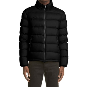 Veste d'hiver noire pour homme, coupe slim, col montant, coupe-vent, en duvet, style décontracté - Product Image 3