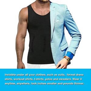 Camiseta Deportiva de Compresión para Hombre, Moldeadora de Cuerpo, Camiseta sin Mangas, Chaleco Reductor de Abdomen, Camiseta Interior - Product Image 6