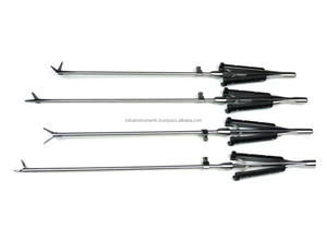 Pince laparoscopique à dents de rat longues avec poignée verrouillable, Pince griffe laparoscopique à 2+3 dents, Pince de préhension chirurgicale - Product Image 5