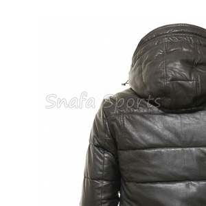 Veste en cuir d'agneau sur mesure OEM, cuir d'agneau français naturel de haute qualité, vestes en cuir véritable pour hommes - Product Image 6