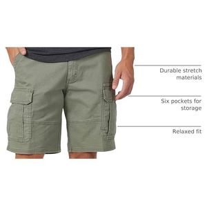 Pantalones Cortos Cargo de Algodón para Hombre, Casuales, con Múltiples Bolsillos, para Verano, Ajuste Relajado, con Bolsillos con Solapa - Product Image 5