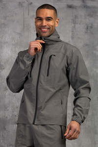Ensemble veste coupe-vent légère à capuche et short pour homme – Vêtements de sport décontractés pour l'extérieur et la course à pied – Vêtements de sport pour homme en gros - Product Image 3