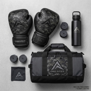 Guantes de Boxeo Negros con Camuflaje, Guantes Profesionales de Entrenamiento y Combate, Acolchados, con Logotipo Personalizado, OEM, Venta al Por Mayor - Product Image 2