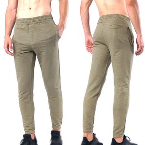 Men's High Elastic Waist Canvas <b>Trousers</b> Casual Winter Warm Outdoor Sports Breathable Quick Dry Eco-Friendly 100% Cotton - Product Image 1