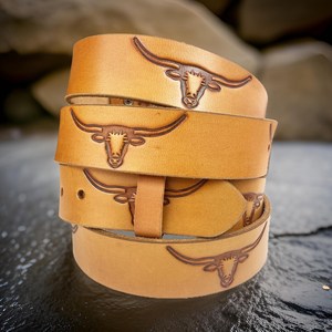 Hand-Carved Floral Western Leather <b>Belt</b> for Men High-Quality Tooling Crafted Genuine Leather Casual Wear OEM/ODM Service Welcome - Product Image 4