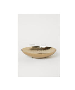 Cuenco de servicio de latón martillado único para arreglos de eventos culturales, servicio de comida tradicional y decoración de bodas indias - Product Image 5