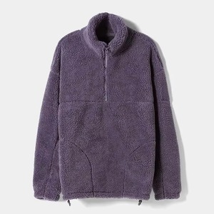 Chaqueta de Forro Polar Sherpa para Hombre, Talla Grande, con Cierre de Cremallera, Informal, para Invierno, Cuello Alto, Corte Regular, Transpirable, Tejida - Product Image 3