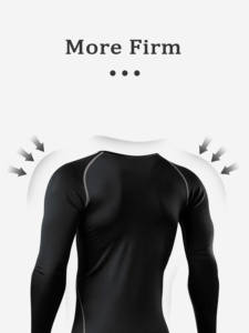 Conjunto de Ropa Interior de Compresión para Hombre, Camiseta de Manga Larga y Pantalones Negros, Transpirables, de Secado Rápido, Ropa Deportiva para Gimnasio y Entrenamiento - Product Image 5
